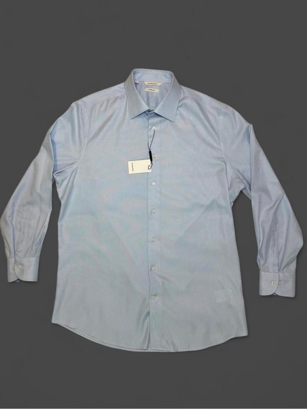 NWT Suitsupply Light Blue “Traveller” Cotton Royal Oxford Dress Shirt - 15.75/40